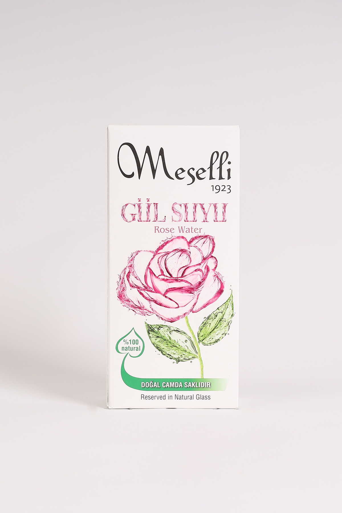 Meselli Gülsuyu %100 Natural 200 Ml Cam Şişe (1. Kalite)