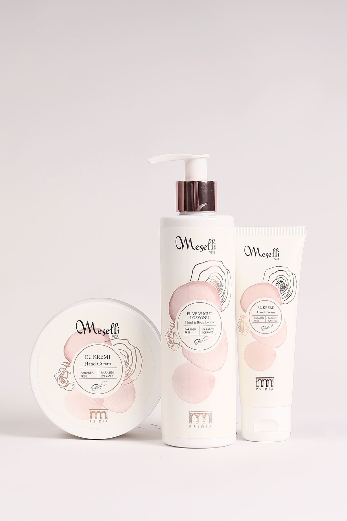 Meselli Besleyici ve Nemlendirici El & Vücut Losyonu Gül 250ML