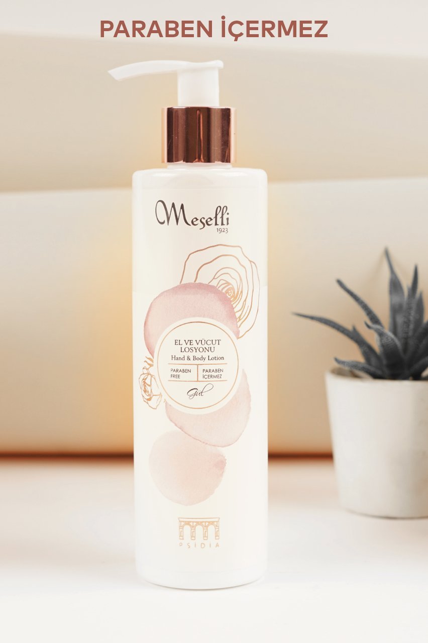 Meselli Besleyici ve Nemlendirici El & Vücut Losyonu Gül 250ML